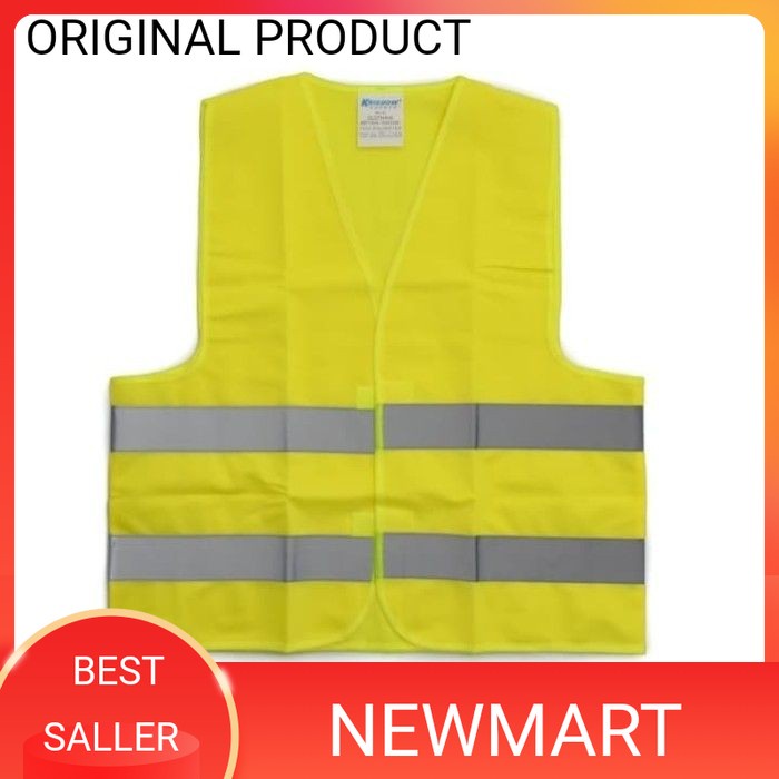 Jual Safety Vest Krisbow Rompi Pengaman Kerja Kuning Hijau Stabilo