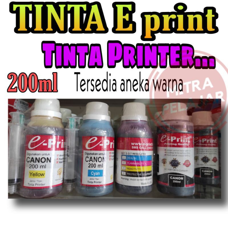 Jual Tinta Eprint Printer Tinta E Print 200ml Tinta Warna Tinta