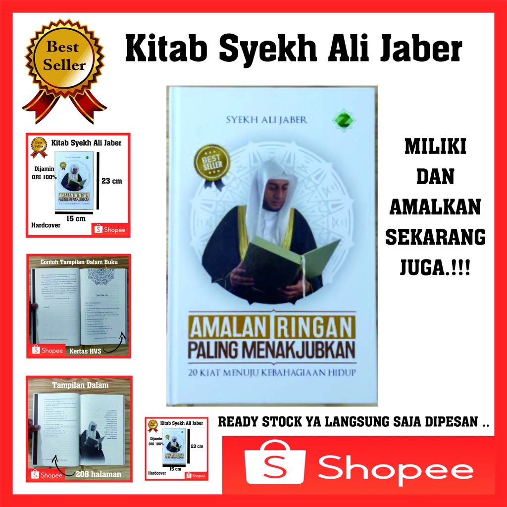 Jual Buku Kitab Amalan Ringan Paling Menakjubkan Syekh Ali Jaber