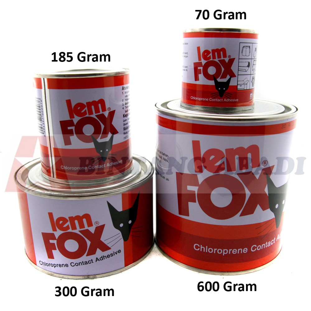 Jual FOX Super Lem Aibon Kuning Kaleng 600 Gram U Kayu Serbaguna