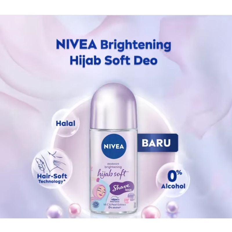 Jual Nivea Hijab Soft Shaveless Deodorant 50Ml Shopee Indonesia