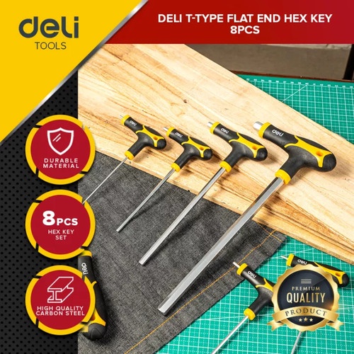 Jual Deli Hex Key Sets Set Kunci L Tipe T Pcs Mm Cr V Edl X