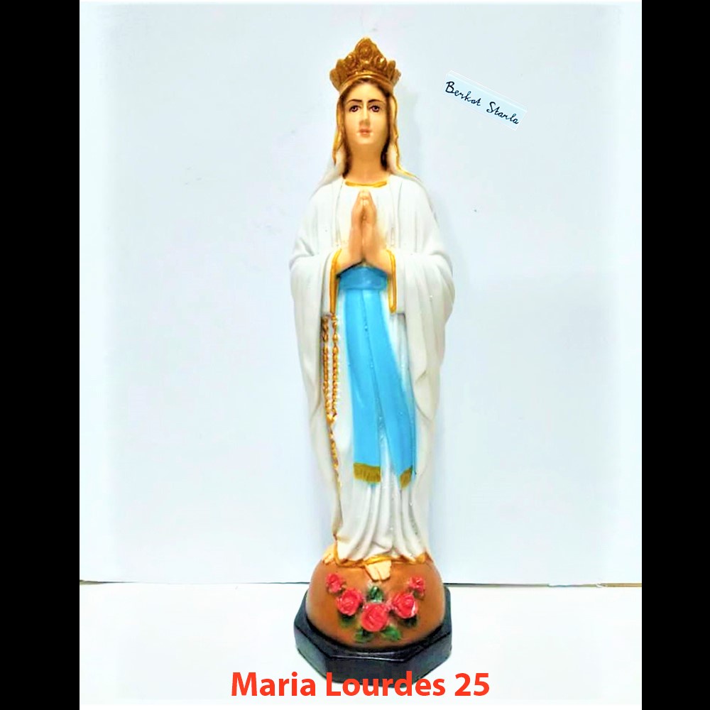 Jual Patung Rohani Katolik Patung Maria Lourdes Mahkota 25 MLD004 Marry