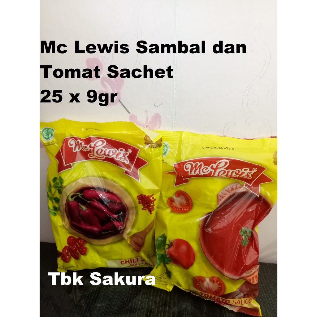 Jual Mc Lewis Saos Tomat Sachet Sambal Sachet Pcs X Gr Shopee