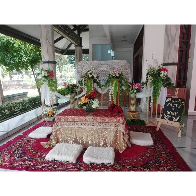 Jual Sewa Dekorasi Premium Simple Untuk Akad Nikah Di Mesjid Meja