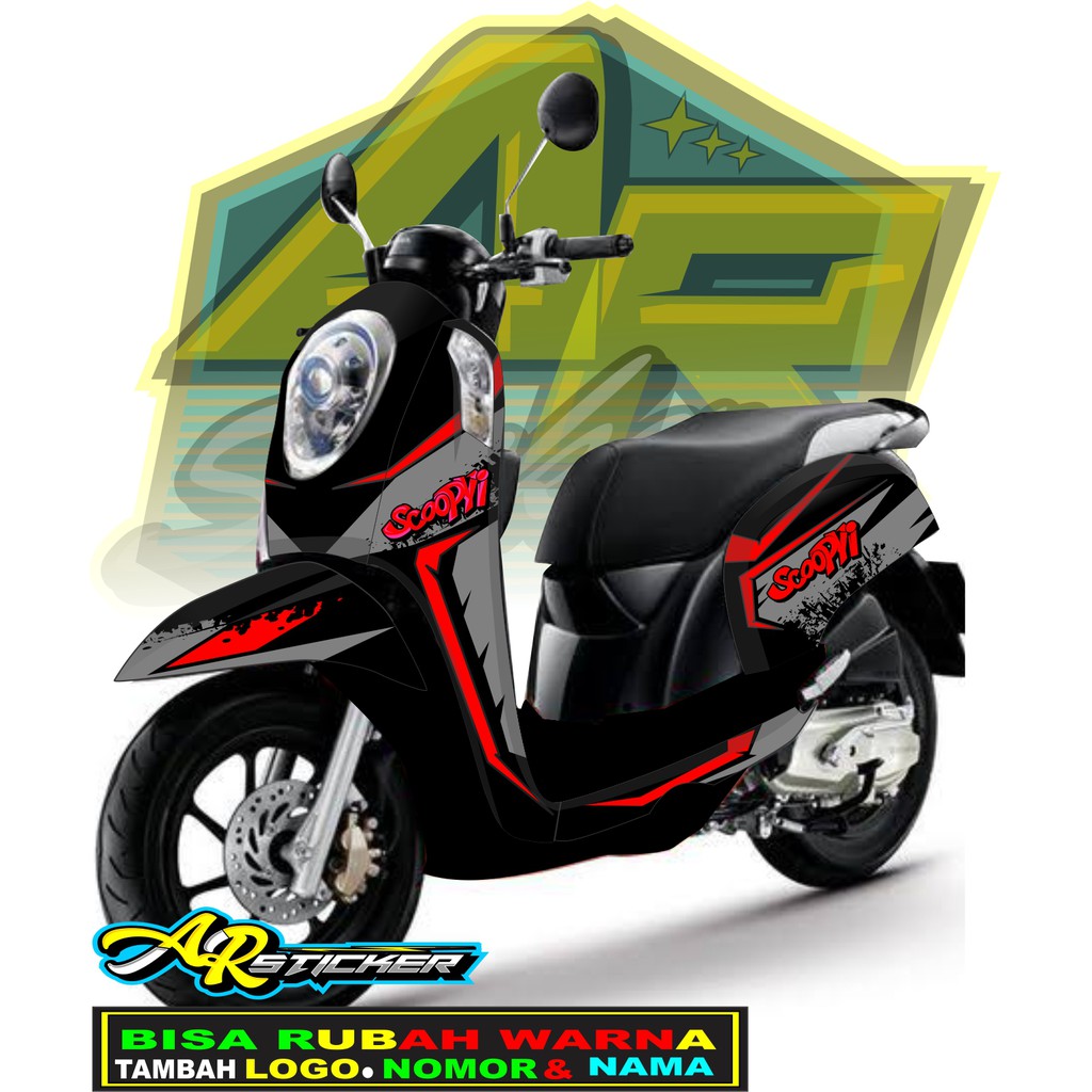 Jual Decal Scoopy Decal Scoopy Full Body Full Blok Decal Scopy Dekal