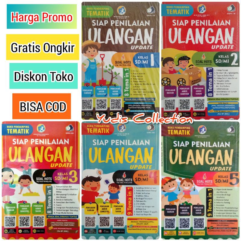 Jual SIAP PENILAIAN ULANGAN UPDATE SD Kelas 1 2 3 4 5 Edisi K13