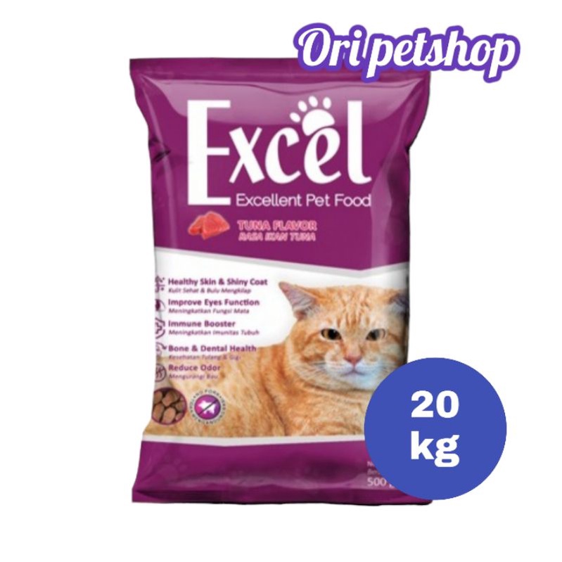 Jual Makanan Kucing Excel Ikan Kg Cat Food Grab Gosend Shopee