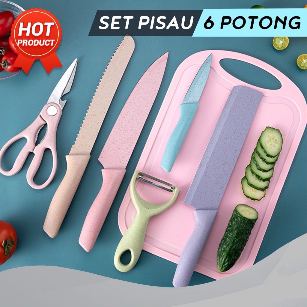 Jual Pisau Set Dapur In Keramik Jerami Peso Kitchen Knife Pisau