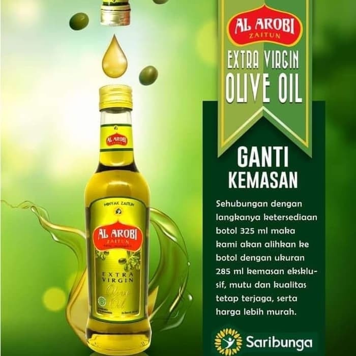 Jual Minyak Zaitun Extra Virgin Olive Oil Al Arobi 285 Ml Bisa Di Minum