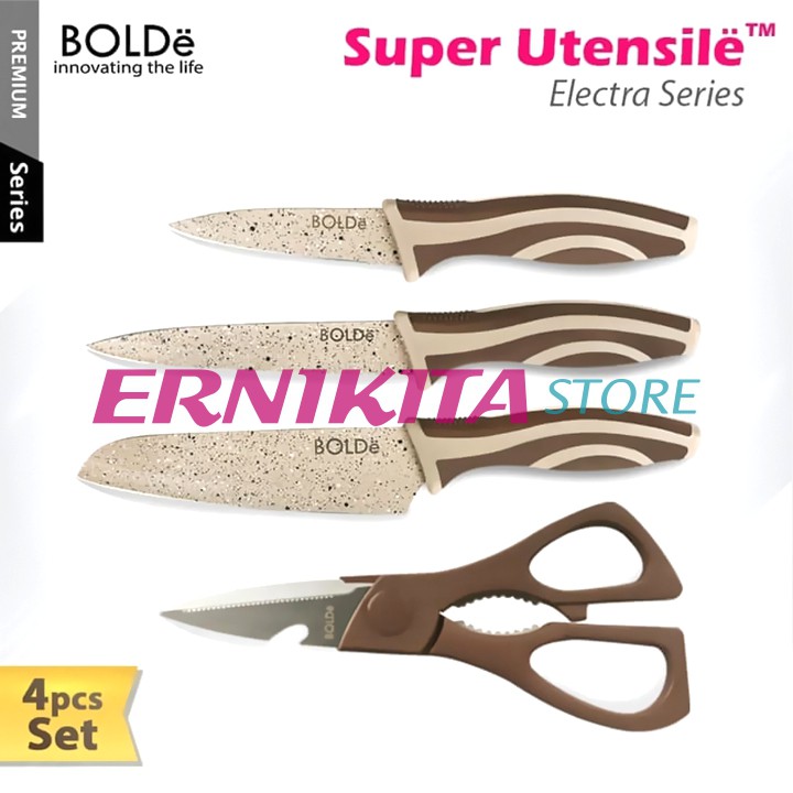 Jual Bolde Super Utensile Electra Series Pisau Set Plus Gunting