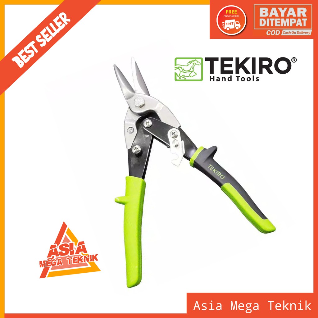 Jual Tekiro Gunting Seng Baja Ringan Holo Lurus Inch Aviation Snips