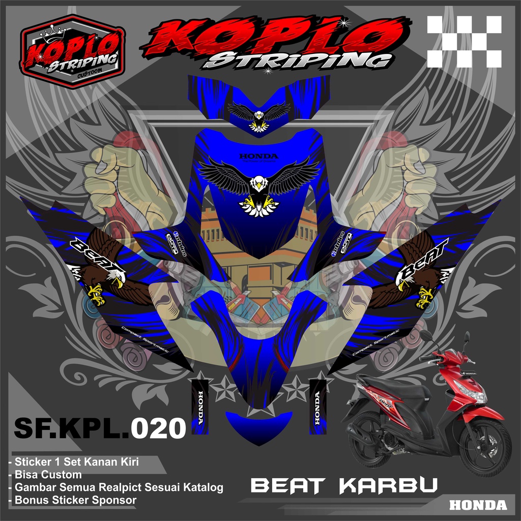 Jual Sticker Decal Full Body Beat Karbu Sticker Decal Full Body Beat