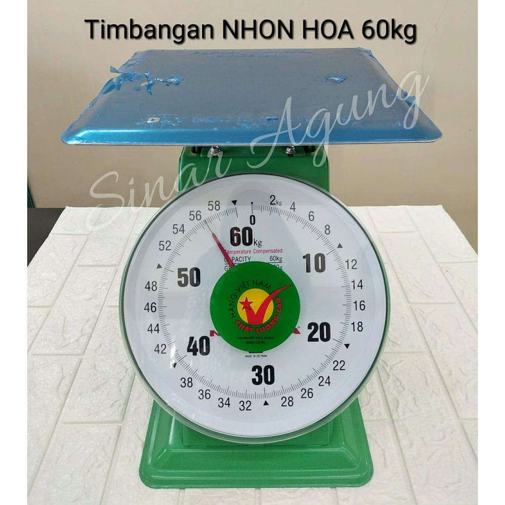 Jual TIMBANGAN ANALOG JARUM NHON HOA 60KG ASLI VIETNAM Shopee Indonesia