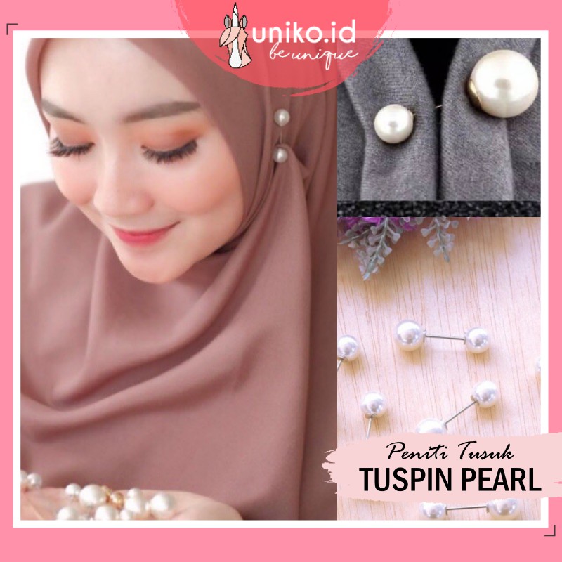 Jual Uniko Id Bros Tuspin Mutiara Peniti Hijab Ala Korea Murah Cm