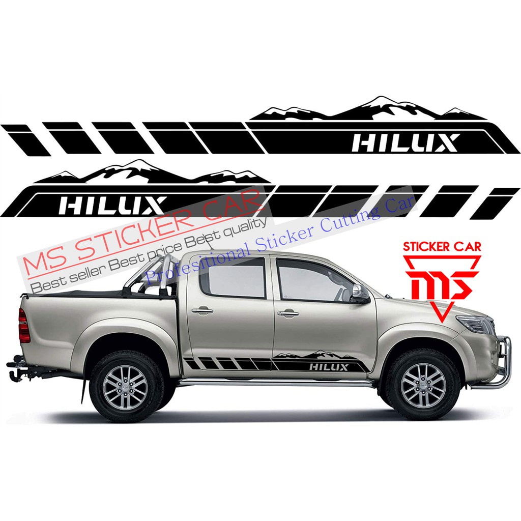 Jual Sticker Stiker Mobil Hilux Sticker Toyota Hilux Side Body Offroad