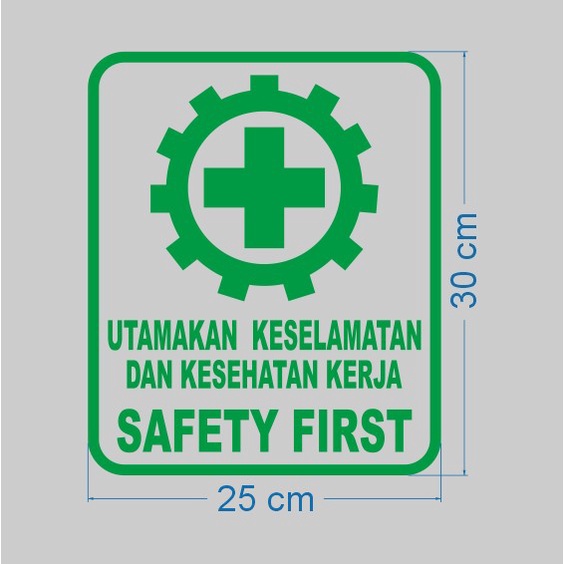 Jual Stiker Cutting Kaca Utamakan Keselamatan Dan Kesehatan Kerja