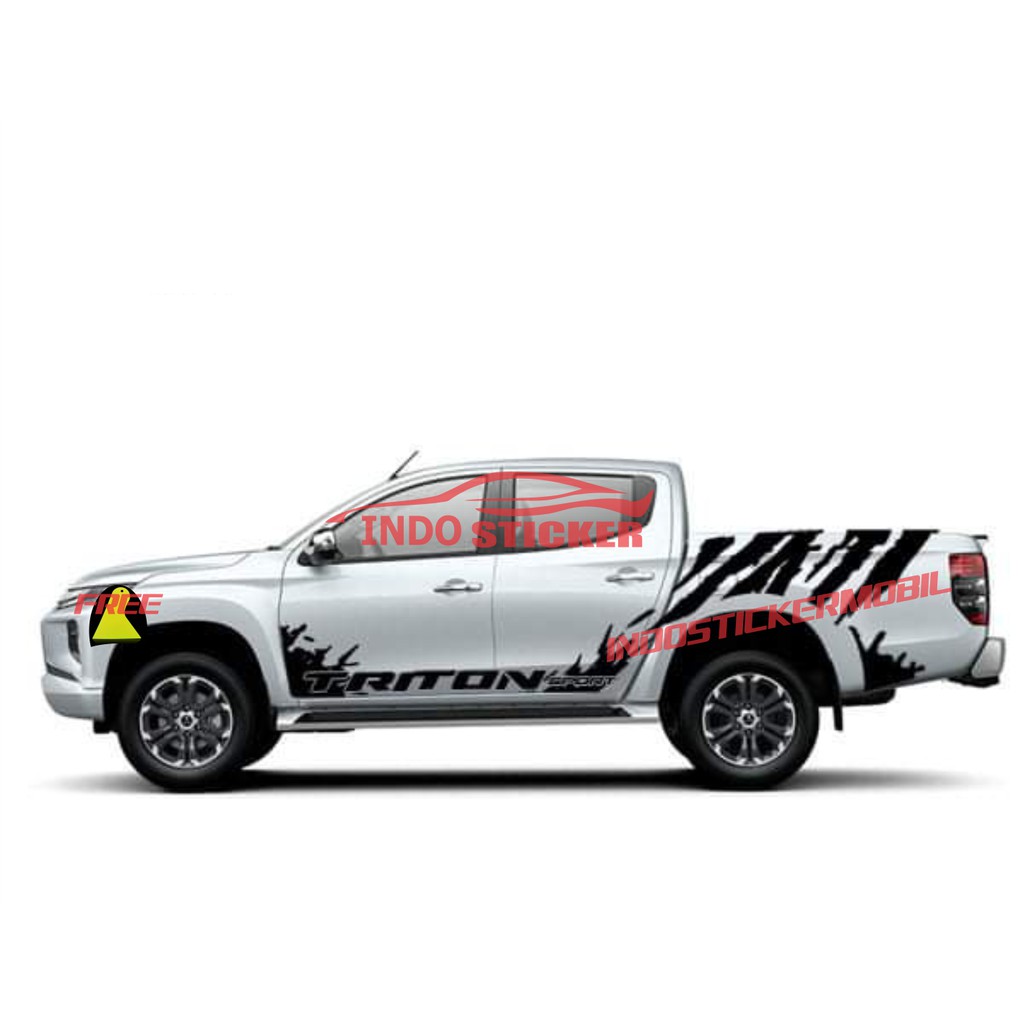 Jual NEW Sticker Stiker Mobil Triton Cutting Stiker Mitsubishi Triton