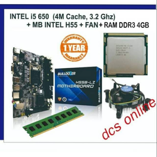 Jual Paket Mobo Motherboard H Processor Intel Core I Ram Gb