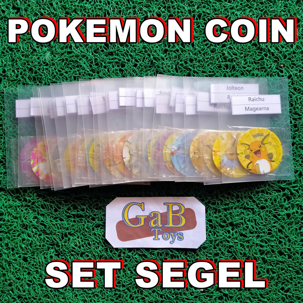 Jual Tazos Pokemon Coin Chiki Balls Set Segel Sealed Shopee