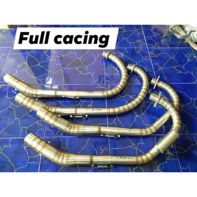 Jual Pipa Leher Knalpot Las Full Cacing Boom For Cb Gl Tiger Mp