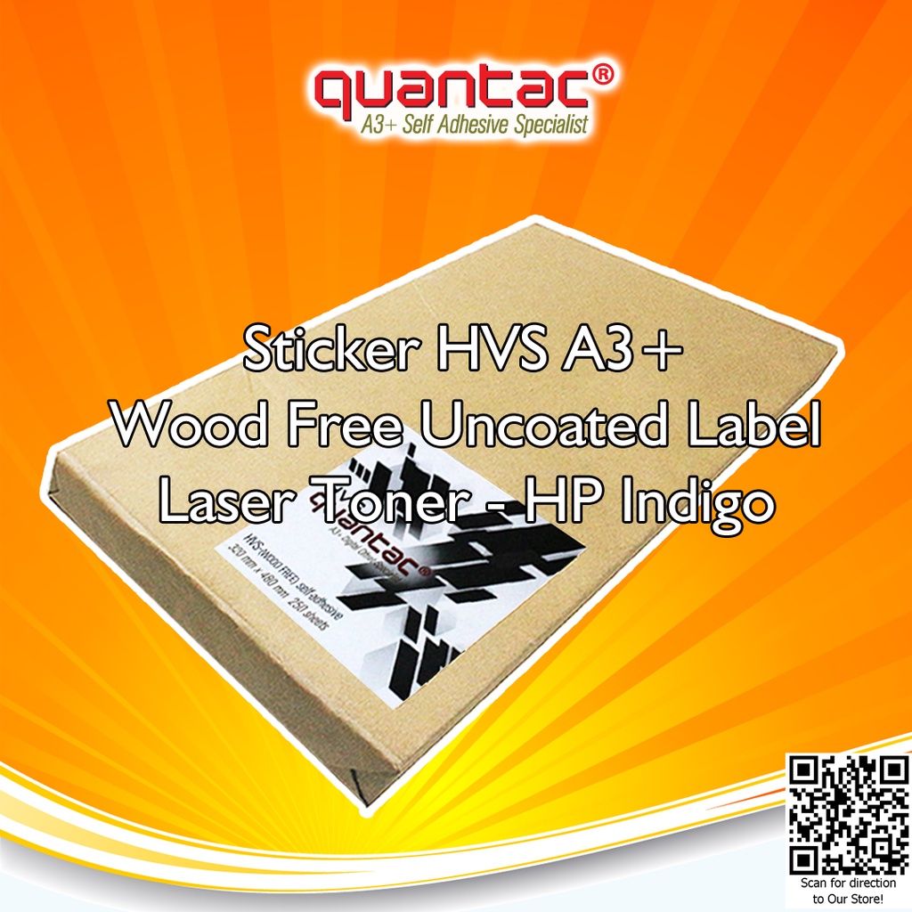 Jual Quantac Sticker Hvs Paper A Matte Wood Free Digital Print Pack