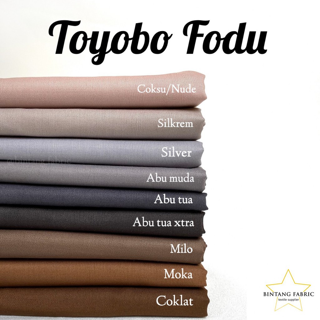 Jual Bahan Kain Bintang Fabric Katun Toyobo Fodu Meter Shopee