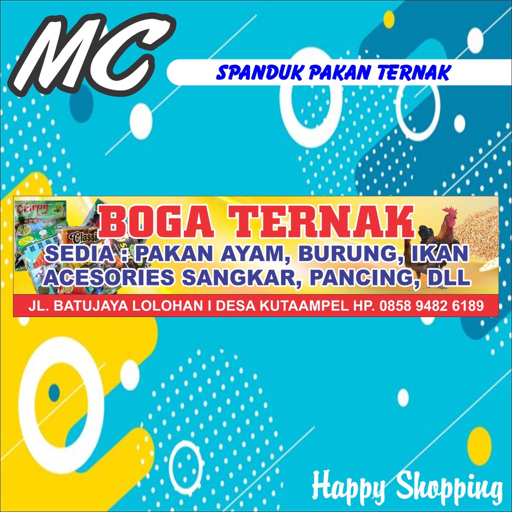 Jual Spanduk Toko Pakan Ternak Shopee Indonesia