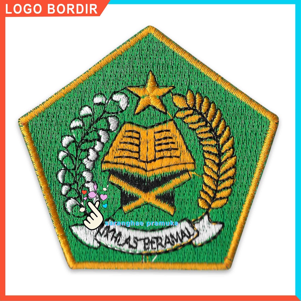 Jual Bedge Bet Ikhlas Iklas Beramal Kementrian Agama Logo Bordir Emblem