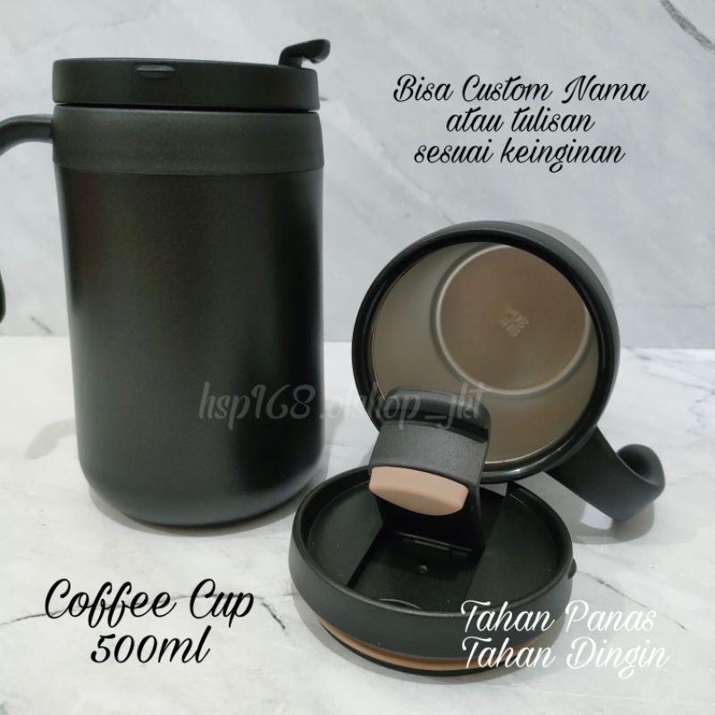 Jual 500ml Coffe Cup Vacuum Stainless Steel Termos Cangkir Kopi