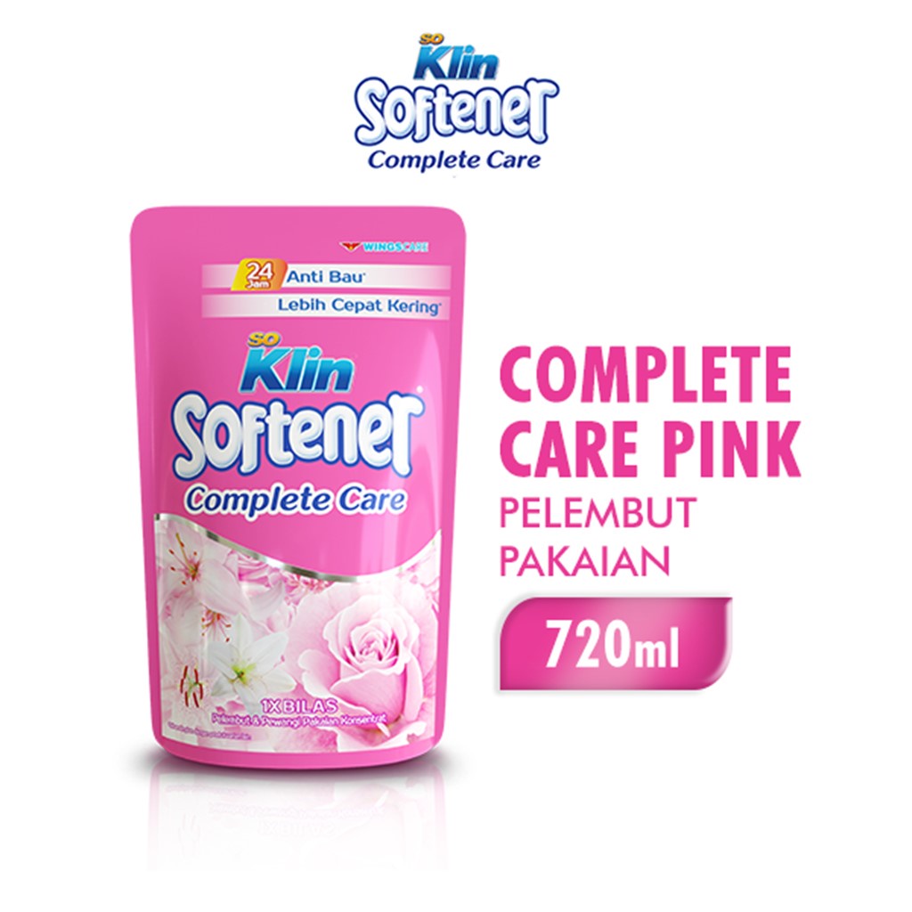 Jual Soklin Softener Pelembut Dan Pewangi Pakaian Complete Care Sekali