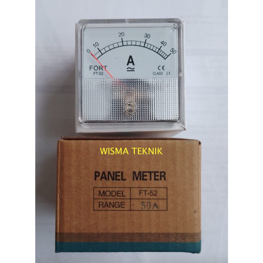 Jual AMPERE METER ANALOG AC DC FORT MODEL FT 52A Shopee Indonesia