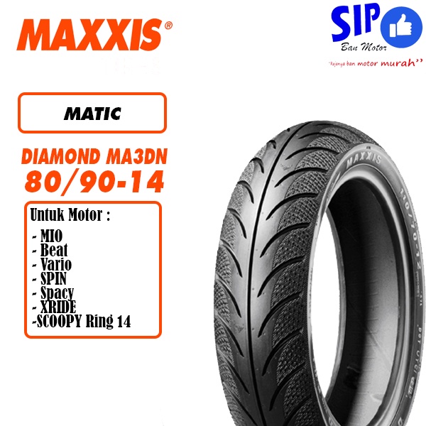 Jual Maxxis Diamond MA 3DN 80 90 14 MA3DN Ban Motor Matic Mio Beat