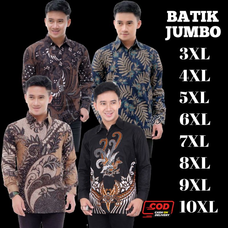 Jual Batik Pria Kemeja Batik Pria Lengan Panjang M L Xl Xxl Jumbo