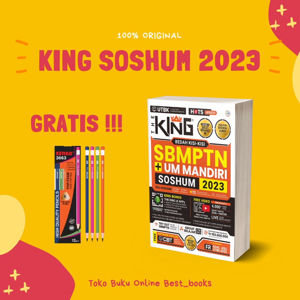 Jual Buku Sbmptn Soshum The King Bedah Kisi Kisi Sbmptn Um Mandiri