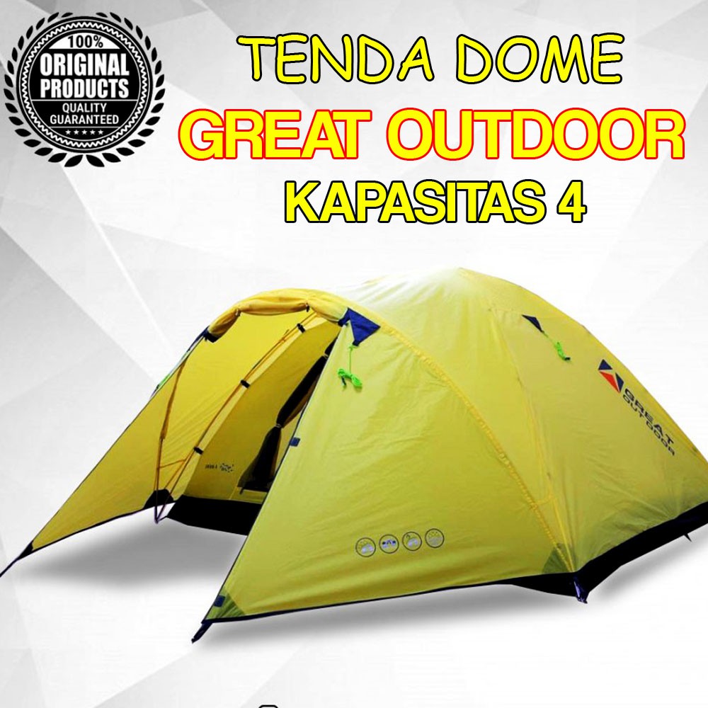 Jual Tenda Dome Tenda Camping Kapasitas Go Great Outdoor Java Pro