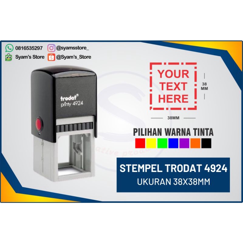 Jual Stempel Custom Trodat Stempel Kotak Stempel Perusahaan