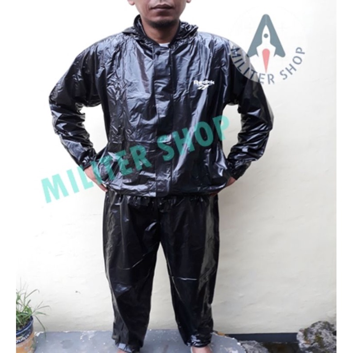 Jual Sauna Suit Reb00k Mantel Olah Raga Jaket Sauna Lari Shopee Indonesia