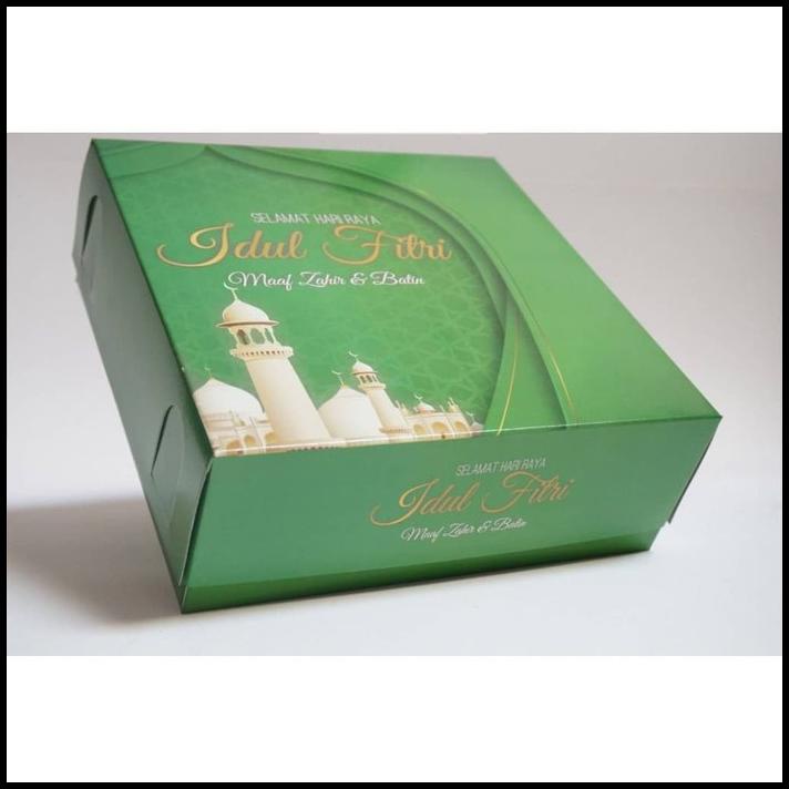 Jual Box Dus Kardus Kotak Kemasan Kue Lebaran Idul Fitri Eid Mubarak