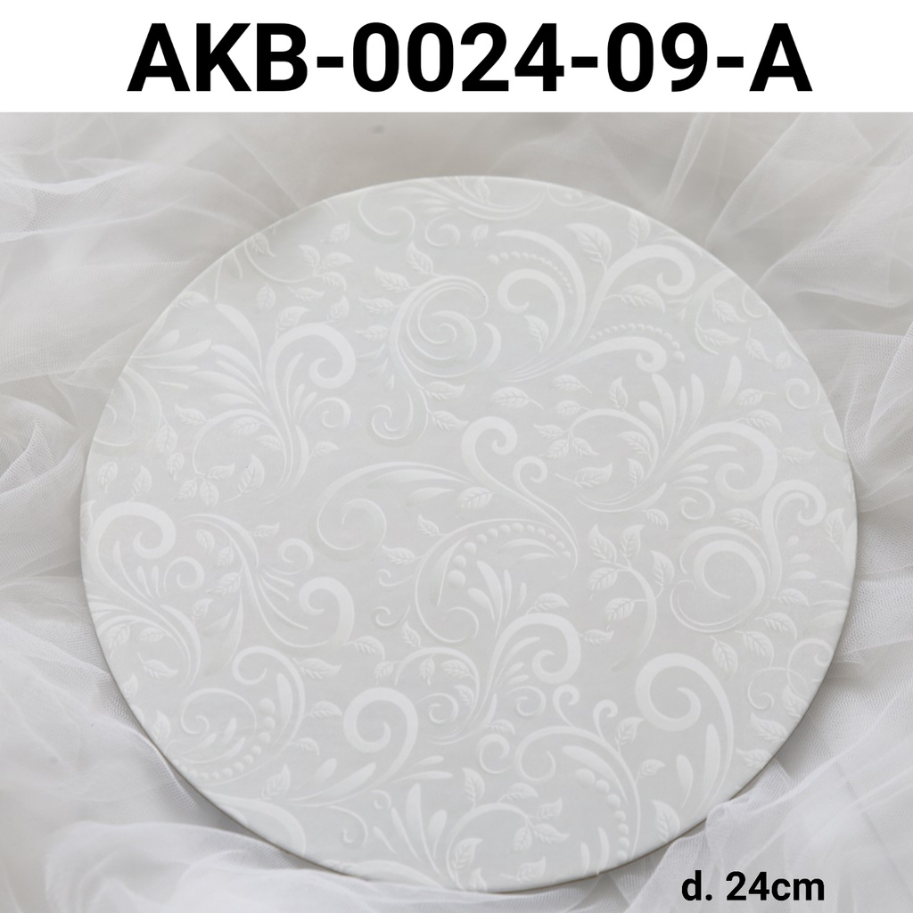 Jual Gr Akb Cake Board Tatakan Alas Kue Bulat Cm Motif Ukiran