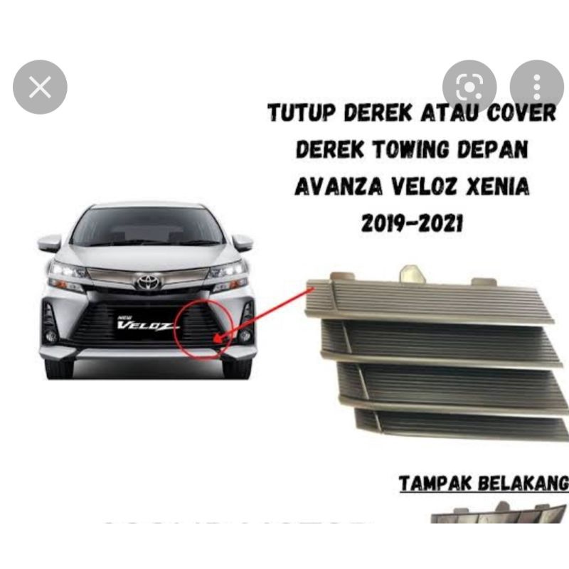 Jual Tutup Bemper Tutup Derek Bemper Depan Toyota Avanza Veloz 2019