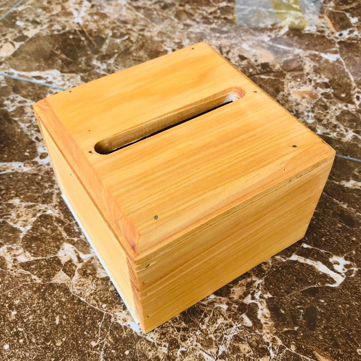 Jual Kotak Tisu Kayu Pinus Tempat Tisu Kayu Kecil Organizer Tissue Box