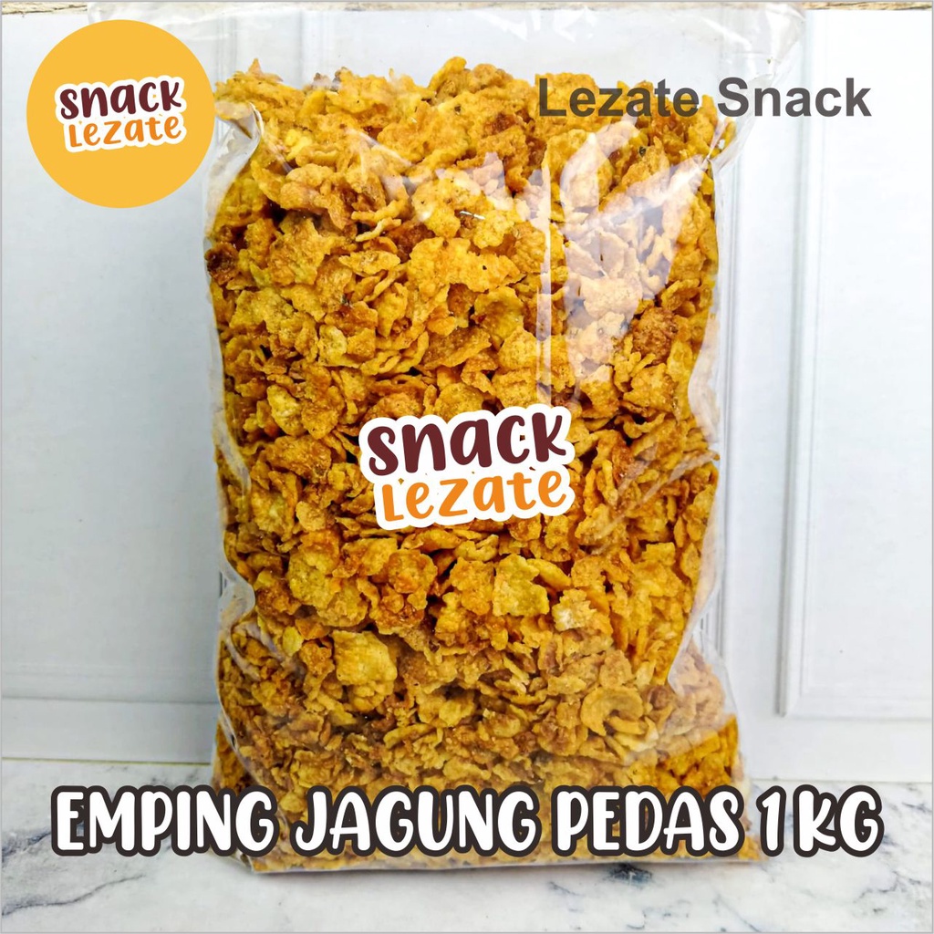 Jual Emping Jagung 1KG Kiloan Murah Rasa Pedas Manis Jagung Geprek