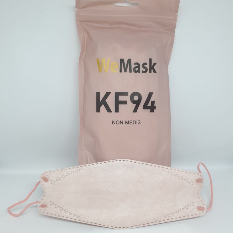 Jual Masker Kf94 Kn94 We Mask 4 Ply Warna Pink Nude Isi 10 Pcs Earloop