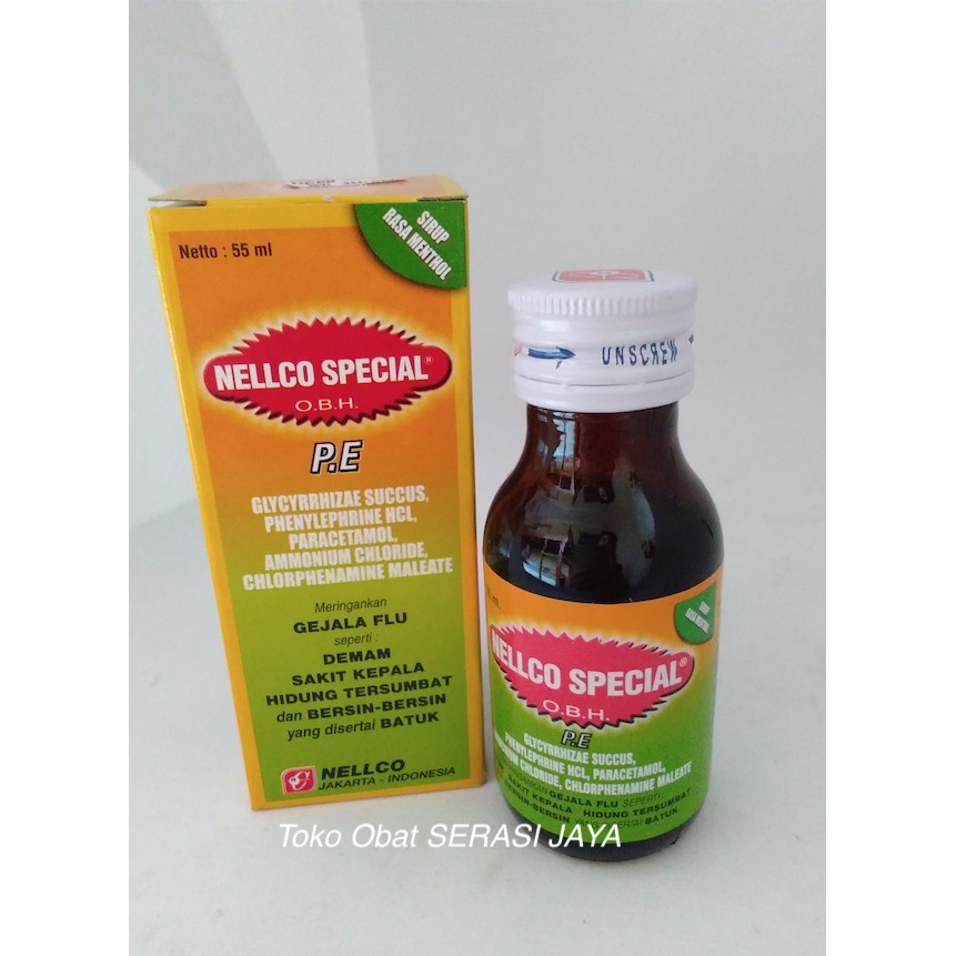 Jual Nellco Special Obh Pe Syrup Obat Batuk Hitam Obat Batuk Shopee