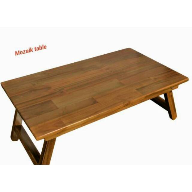 Jual Meja Lipat Laptop Kayu Meja Belajar Meja Lipat Kayu Jati Mozaik