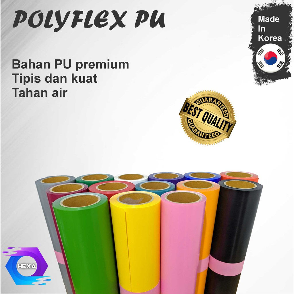 Jual Hexa Polyflex Pu Korea Per M Warna Dasar Shopee Indonesia