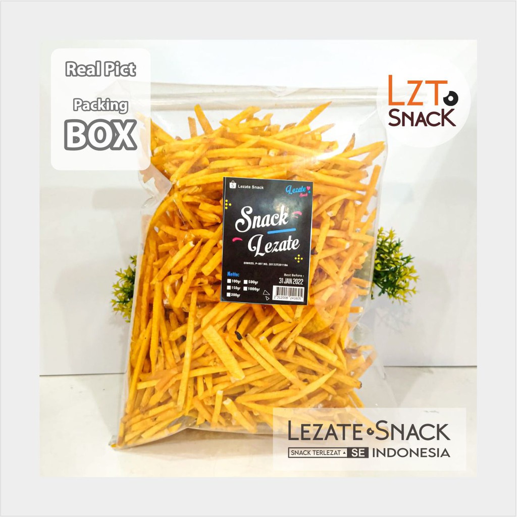 Jual Sedap Snack Kripik Talas 500gr Stik Talas Gurih Asin Snack