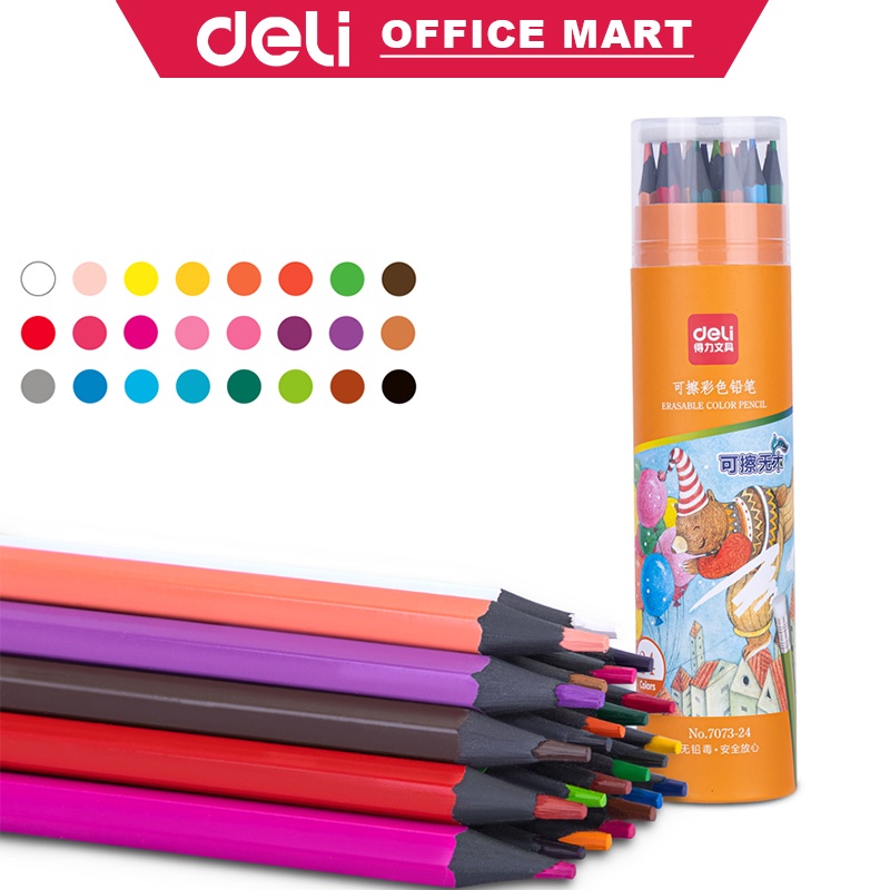 Jual Deli Pensil Warna Bisa Dihapus Pencil Warna Pensil Warna Set