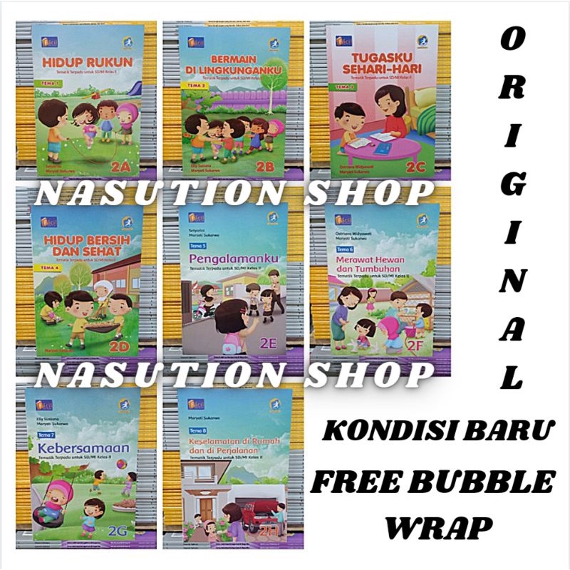 Jual Buku Tematik Terpadu A B C D E F G H Facil Kelas Sd K